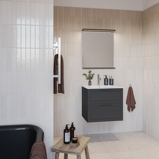 Pesuallaskaappi Nejd Antracit Matta 600