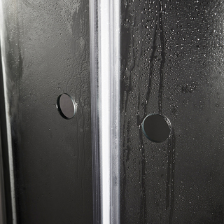 Suihkuovissa Nejd Pyöreä 90X90 Kirkas Lasi Neutraali