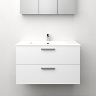 Pesuallaskaappi Jord Valkoinen Matta 900