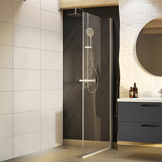 Suihkuovi Nejd Suora 90 Kirkas Lasi Neutraali