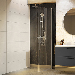 Suihkuovi Nejd Pyöreä 80 Kirkas Lasi Neutraali