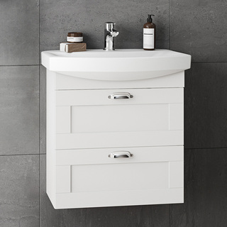 Pesuallaskaappi Lycka Laatikoilla Valkoinen Frame 600