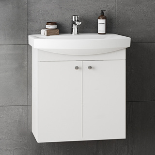 Pesuallaskaappi Lycka Ovet Valkoinen 600