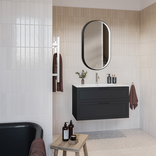 Peili Sken Soikea Led 500X900 Musta