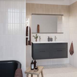 Pesuallaskaappi Nejd Antracit Matta 1200D