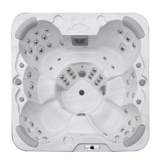 Ulkoporeamme Viken Marmoroitu Valkoinen/Harmaa