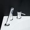 ROUND BATHTUB MIXER CHROME